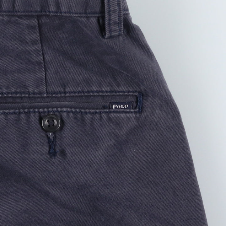 Ralph Lauren POLO RALPH LAUREN Chino Shorts Shorts Men's W30 equivalent cotton navy blue type Vintage Second Hand