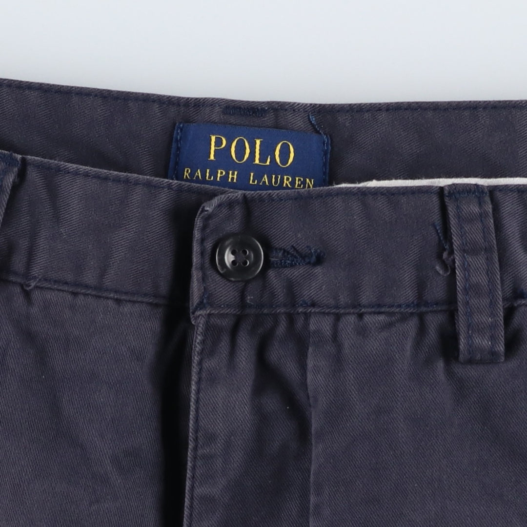Ralph Lauren POLO RALPH LAUREN Chino Shorts Shorts Men's W30 equivalent cotton navy blue type Vintage Second Hand