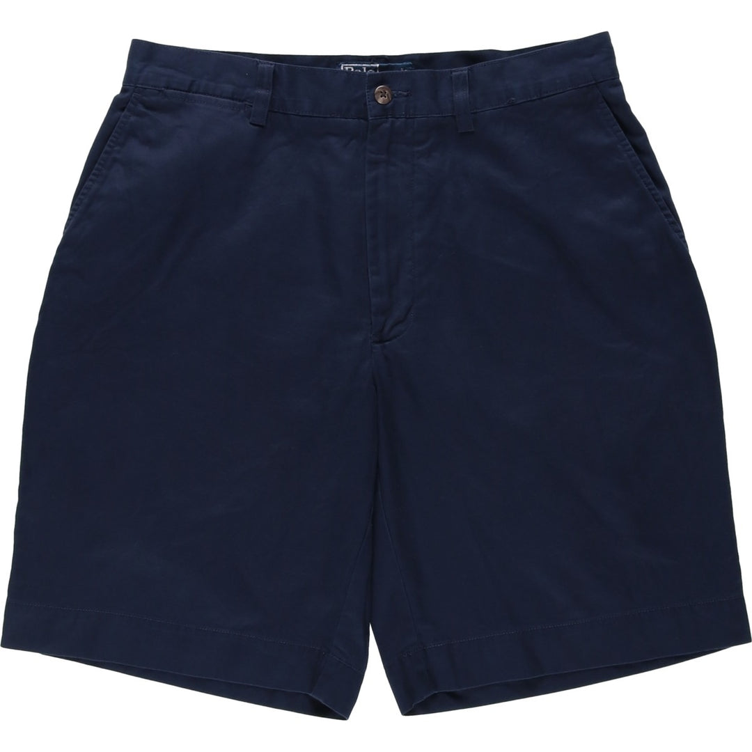 Ralph Lauren POLO by Ralph Lauren Chino Shorts Short Pants Men's W32 equivalent cotton navy blue type Vintage Second Hand
