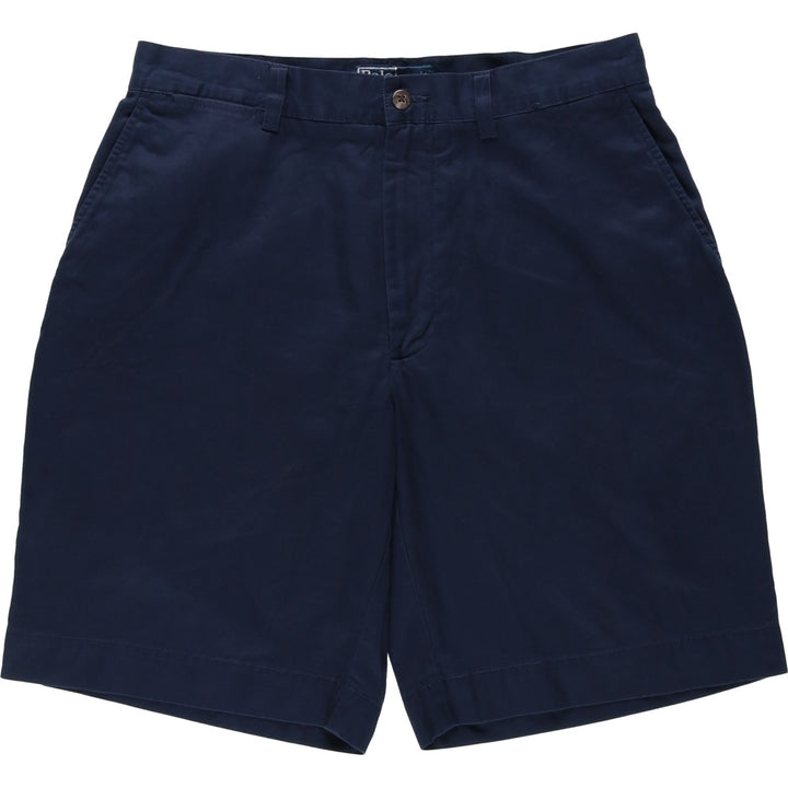 Ralph Lauren POLO by Ralph Lauren Chino Shorts Short Pants Men's W32 equivalent cotton navy blue type Vintage Second Hand