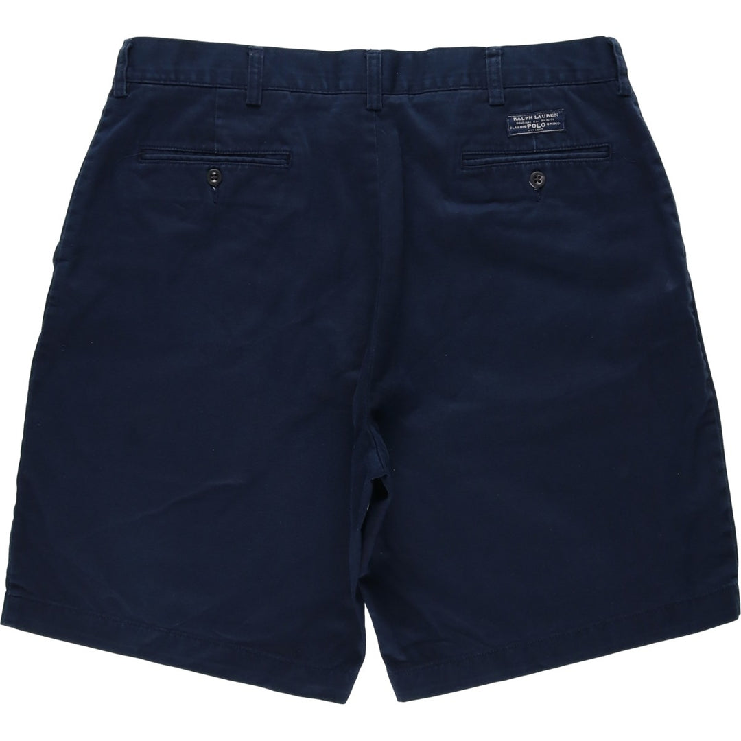Ralph Lauren POLO by Ralph Lauren PROSPECT SHORT Chino shorts Short pants Men's w36 equivalent cotton navy blue type Vintage Second Hand