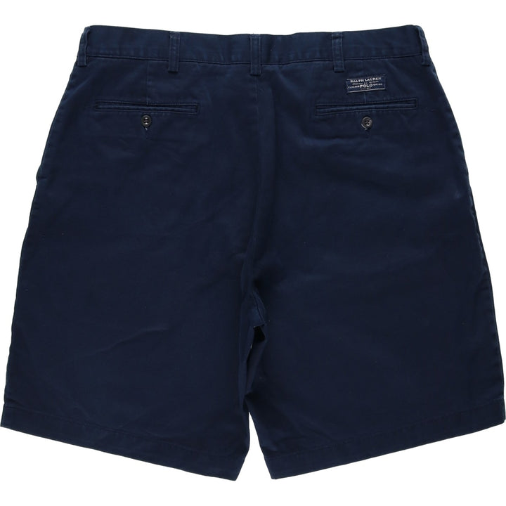 Ralph Lauren POLO by Ralph Lauren PROSPECT SHORT Chino shorts Short pants Men's w36 equivalent cotton navy blue type Vintage Second Hand