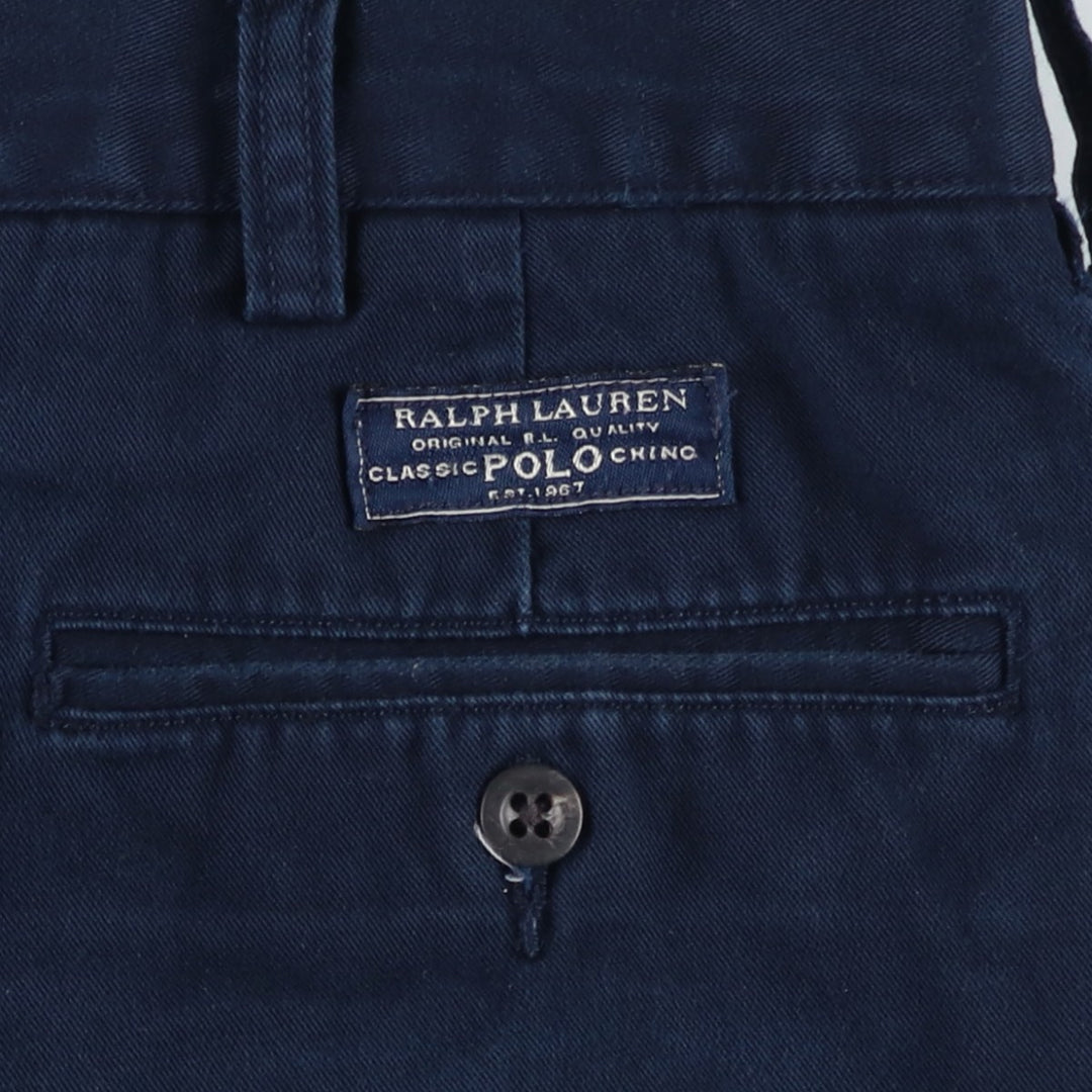 Ralph Lauren POLO by Ralph Lauren PROSPECT SHORT Chino shorts Short pants Men's w36 equivalent cotton navy blue type Vintage Second Hand