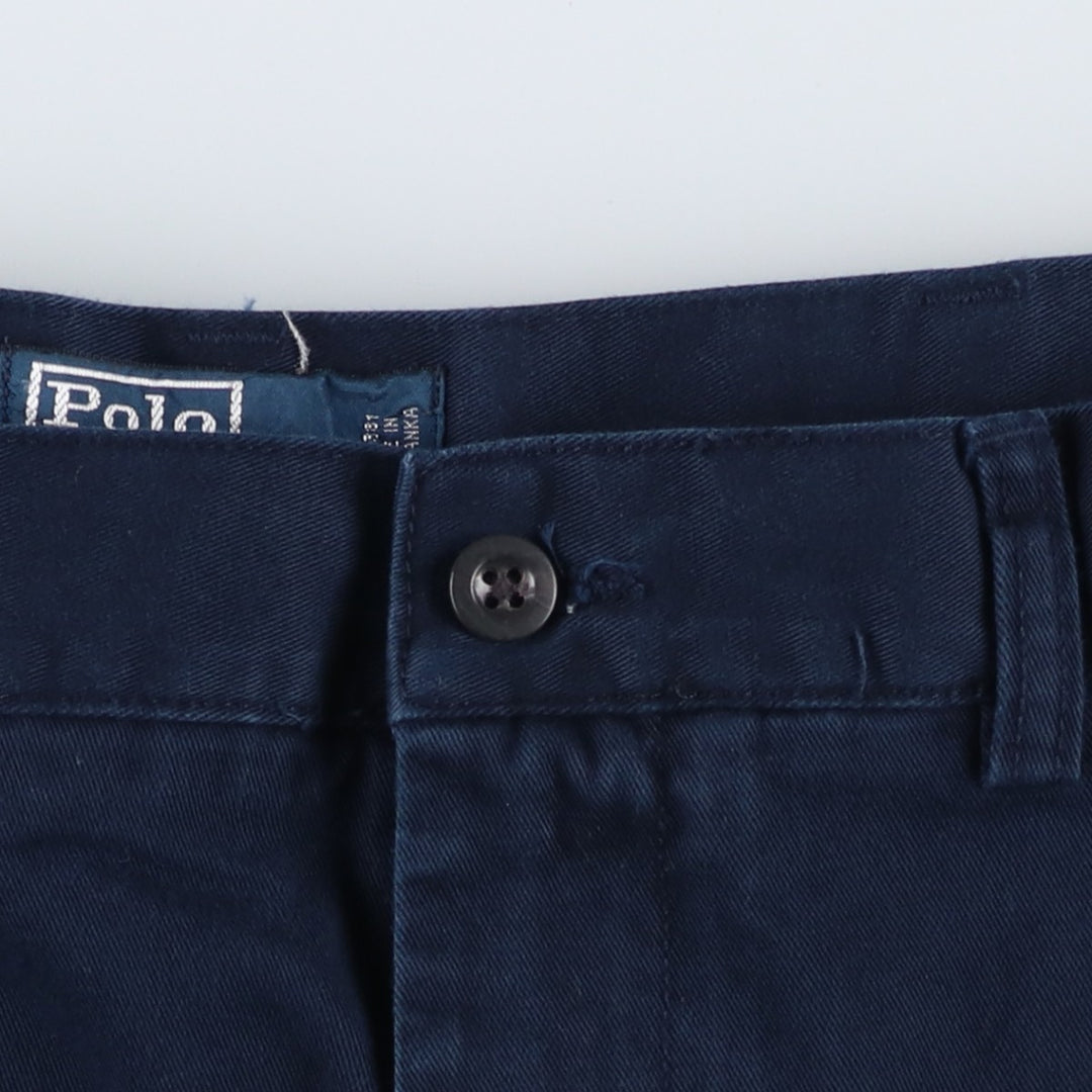 Ralph Lauren POLO by Ralph Lauren PROSPECT SHORT Chino shorts Short pants Men's w36 equivalent cotton navy blue type Vintage Second Hand