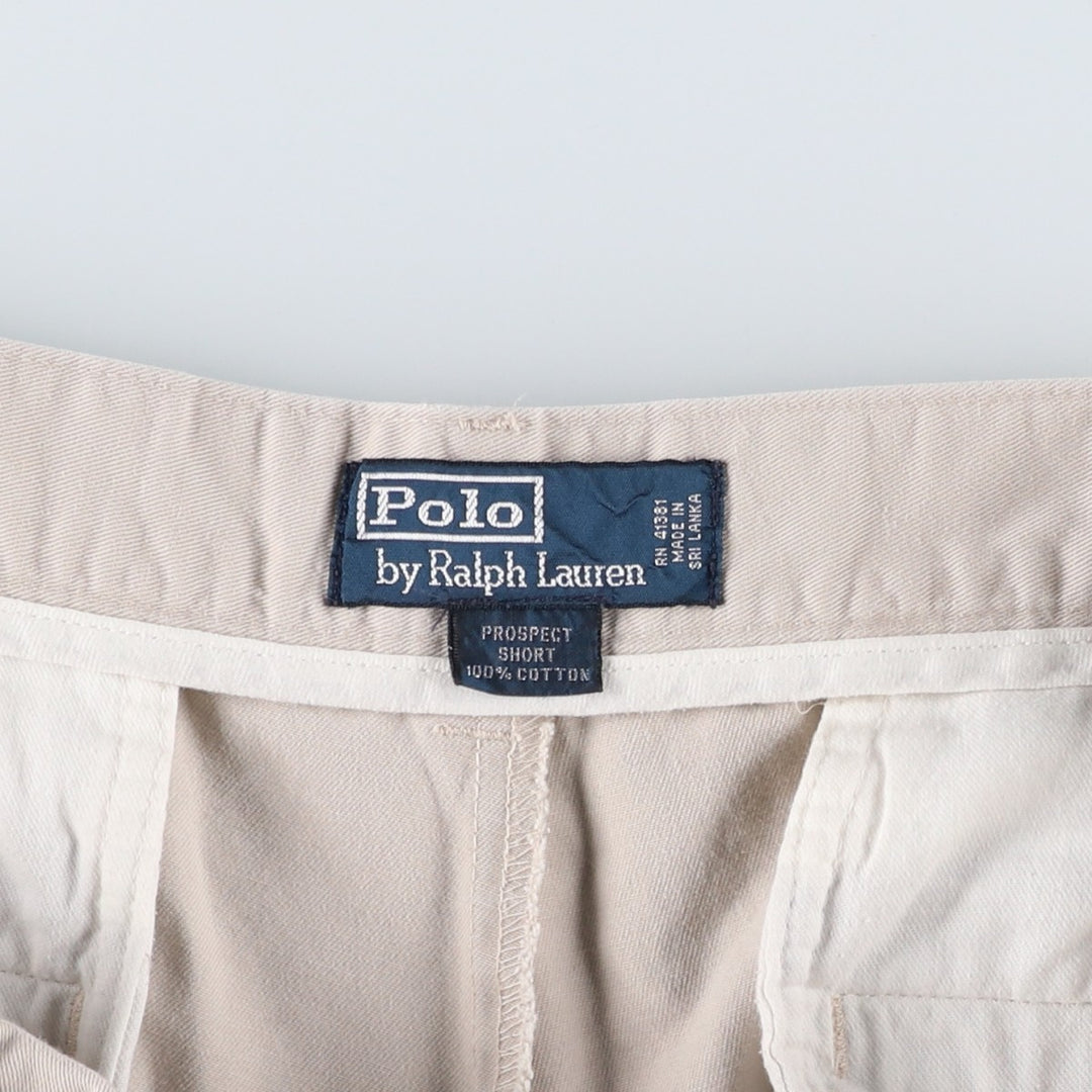 Ralph Lauren POLO by Ralph Lauren PROSPECT SHORT Chino shorts Short pants Men's W34 equivalent cotton Beige type Vintage Second Hand