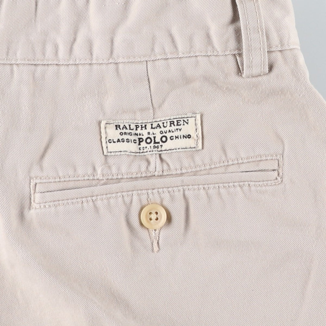 Ralph Lauren POLO by Ralph Lauren PROSPECT SHORT Chino shorts Short pants Men's W34 equivalent cotton Beige type Vintage Second Hand