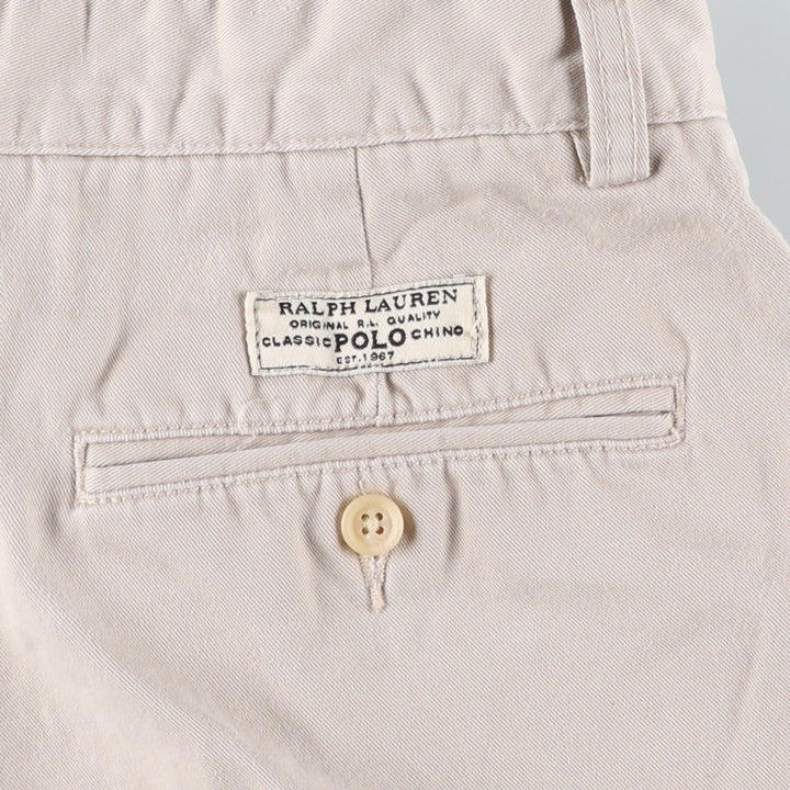 Ralph Lauren POLO by Ralph Lauren PROSPECT SHORT Chino shorts Short pants Men's W34 equivalent cotton Beige type Vintage Second Hand