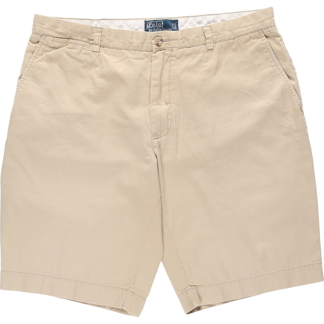 Ralph Lauren POLO by Ralph Lauren Chino Shorts, Men's Size W36 cotton Beige type Vintage Second Hand