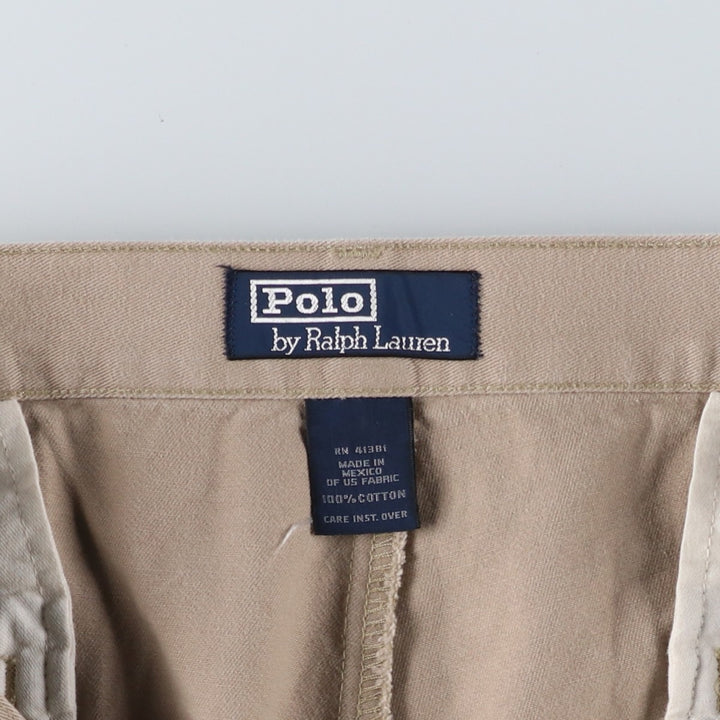 Ralph Lauren POLO by Ralph Lauren Two-pleat Chino Shorts Shorts Men's W35 equivalent cotton Beige type Vintage Second Hand