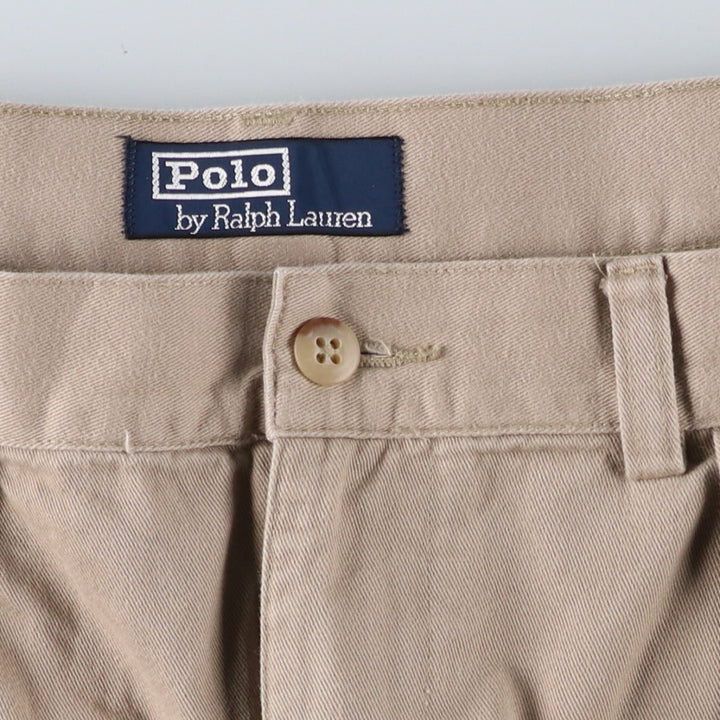 Ralph Lauren POLO by Ralph Lauren Two-pleat Chino Shorts Shorts Men's W35 equivalent cotton Beige type Vintage Second Hand