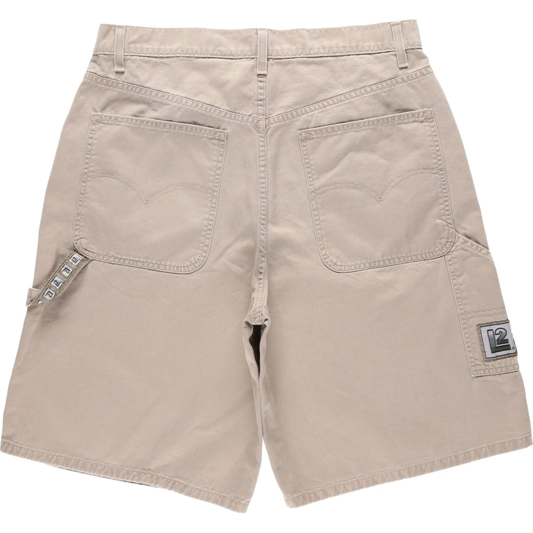 1990'S Levi's L2 36591-2524 Painter Shorts, Men's W34 (approx.), Vintage cotton Beige type Vintage Second Hand