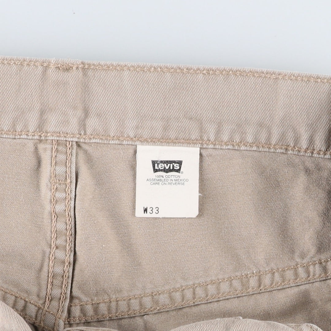 1990'S Levi's L2 36591-2524 Painter Shorts, Men's W34 (approx.), Vintage cotton Beige type Vintage Second Hand