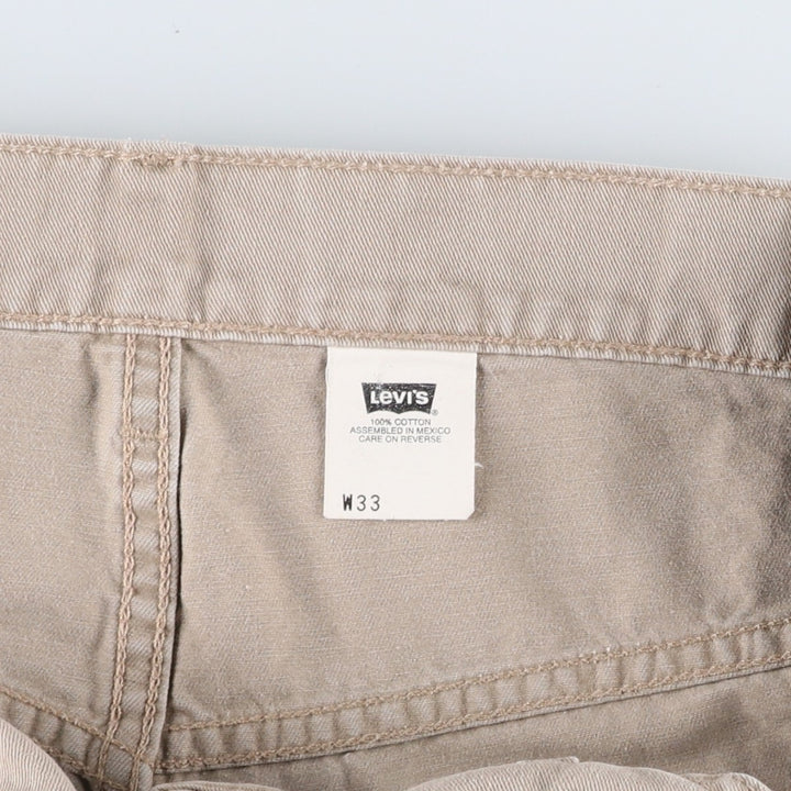 1990'S Levi's L2 36591-2524 Painter Shorts, Men's W34 (approx.), Vintage cotton Beige type Vintage Second Hand