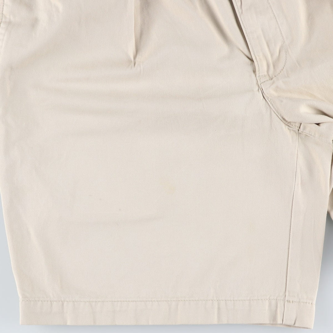 Ralph Lauren POLO by Ralph Lauren TYLER SHORT Two-pleat chino shorts, short pants, men's size W34 cotton Beige type Vintage Second Hand