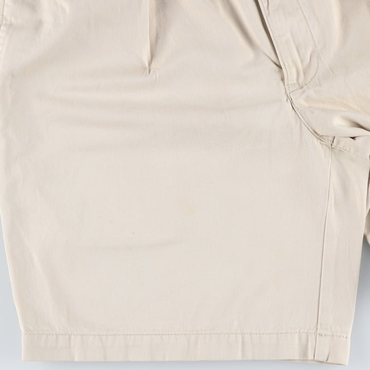 Ralph Lauren POLO by Ralph Lauren TYLER SHORT Two-pleat chino shorts, short pants, men's size W34 cotton Beige type Vintage Second Hand