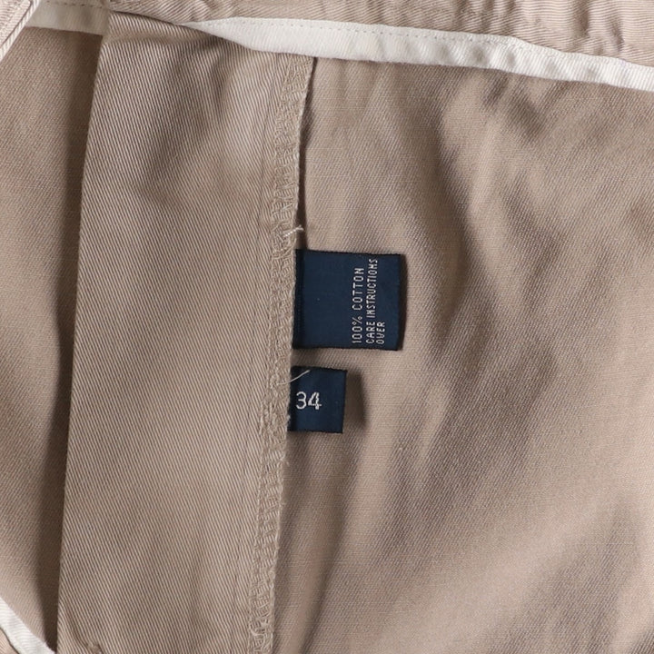 Ralph Lauren POLO by Ralph Lauren TYLER SHORT Two-pleat chino shorts, short pants, men's w35 equivalent cotton Beige type Vintage Second Hand