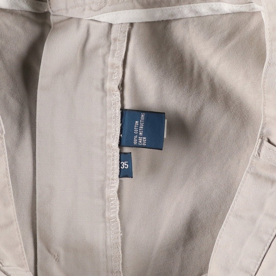 Ralph Lauren POLO by Ralph Lauren TYLER SHORT Two-pleat chino shorts, short pants, men's w35 equivalent cotton Beige type Vintage Second Hand