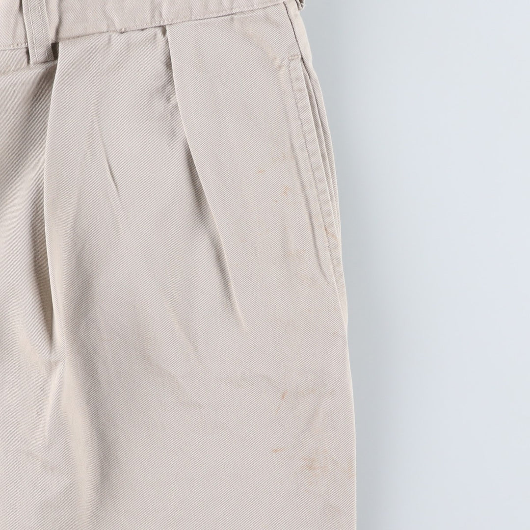 Ralph Lauren POLO by Ralph Lauren TYLER SHORT Two-pleat chino shorts, short pants, men's w35 equivalent cotton Beige type Vintage Second Hand