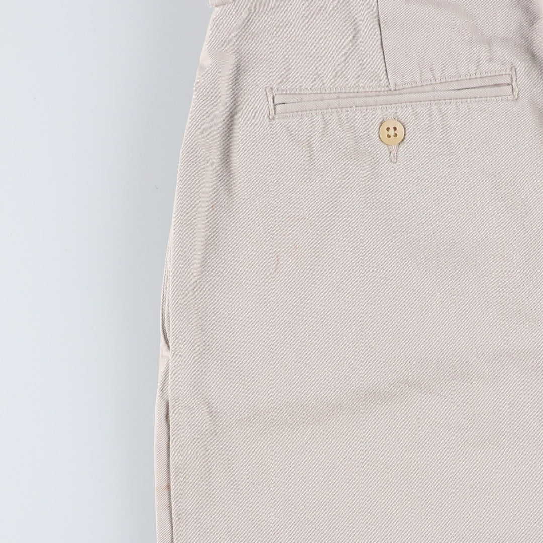 Ralph Lauren POLO by Ralph Lauren TYLER SHORT Two-pleat chino shorts, short pants, men's w35 equivalent cotton Beige type Vintage Second Hand