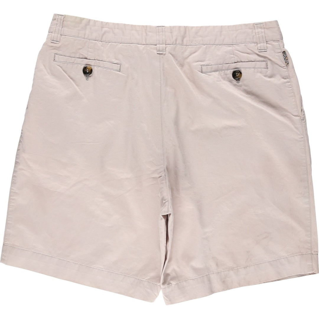 Burberry's BURBERRY LONDON One-tuck Chino Shorts, Made in Spain, Men's W35 (approx.) cotton Beige type Vintage Second Hand