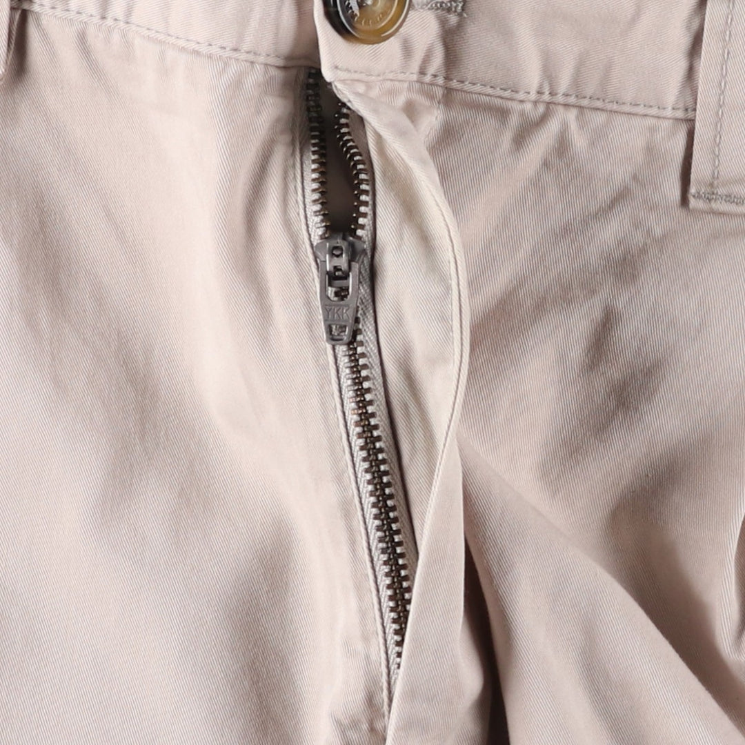 Burberry's BURBERRY LONDON One-tuck Chino Shorts, Made in Spain, Men's W35 (approx.) cotton Beige type Vintage Second Hand