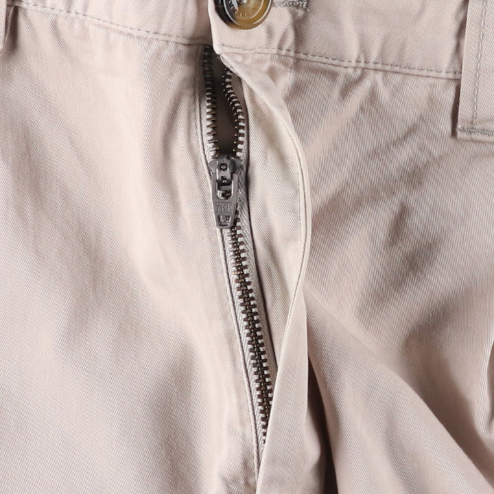 Burberry's BURBERRY LONDON One-tuck Chino Shorts, Made in Spain, Men's W35 (approx.) cotton Beige type Vintage Second Hand