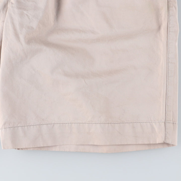 Burberry's BURBERRY LONDON One-tuck Chino Shorts, Made in Spain, Men's W35 (approx.) cotton Beige type Vintage Second Hand