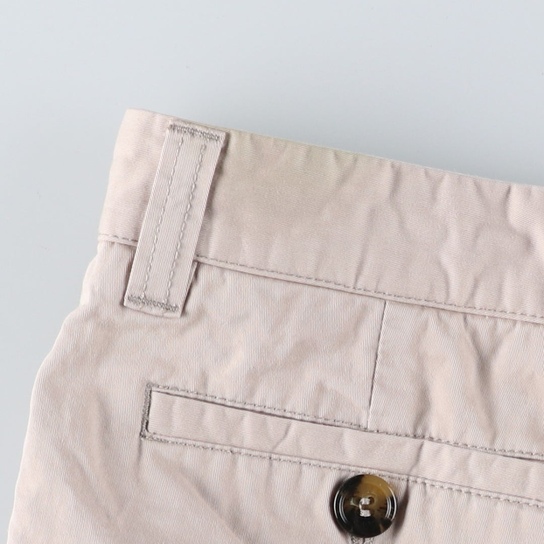 Burberry's BURBERRY LONDON One-tuck Chino Shorts, Made in Spain, Men's W35 (approx.) cotton Beige type Vintage Second Hand