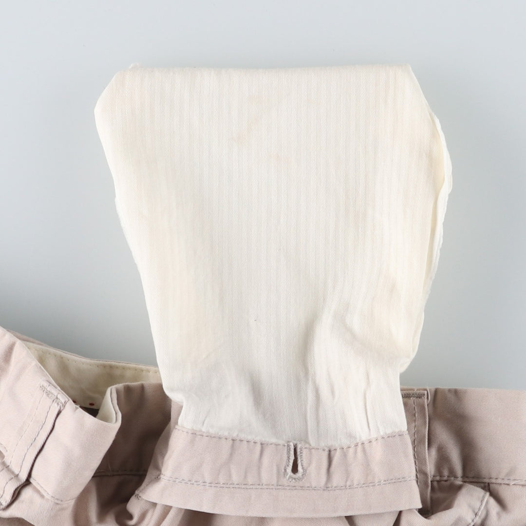 Burberry's BURBERRY LONDON One-tuck Chino Shorts, Made in Spain, Men's W35 (approx.) cotton Beige type Vintage Second Hand