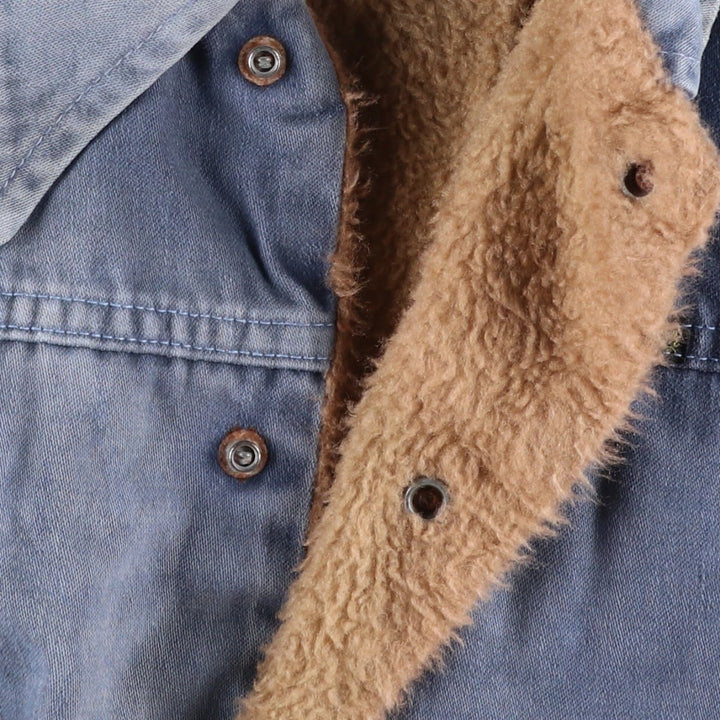 1970'S Wrangler padded fleece jacket, made in USA, men's size M equivalent, vintage. unclear blue type Vintage Second Hand