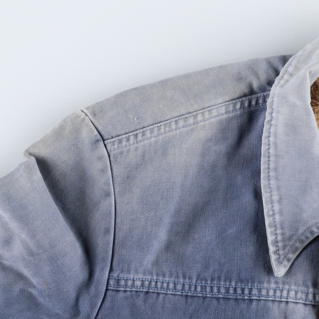 1970'S Wrangler padded fleece jacket, made in USA, men's size M equivalent, vintage. unclear blue type Vintage Second Hand