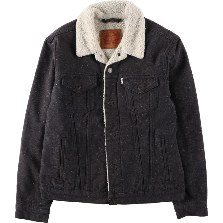 Levi's padded denim jacket, size M, men's cotton black type Vintage Second Hand