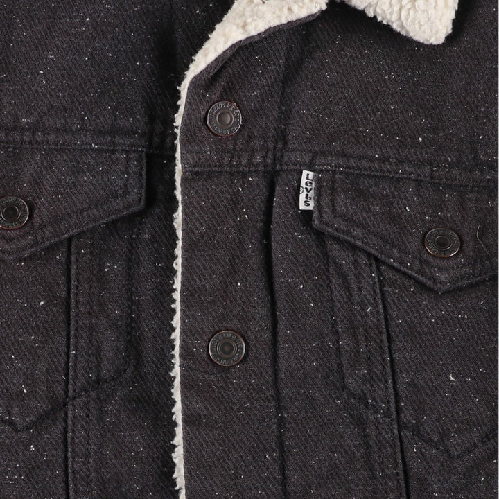 Levi's padded denim jacket, size M, men's cotton black type Vintage Second Hand