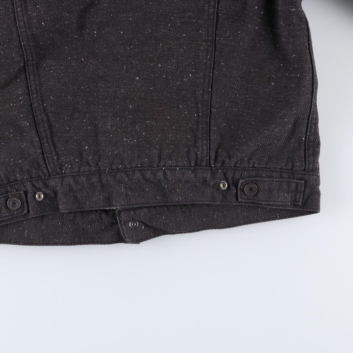 Levi's padded denim jacket, size M, men's cotton black type Vintage Second Hand