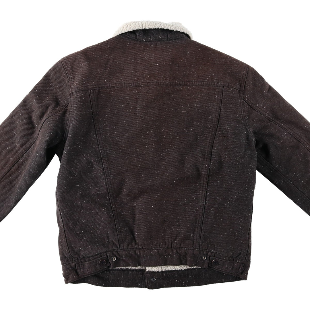 Levi's padded denim jacket, size M, men's cotton Charcoal Vintage Second Hand