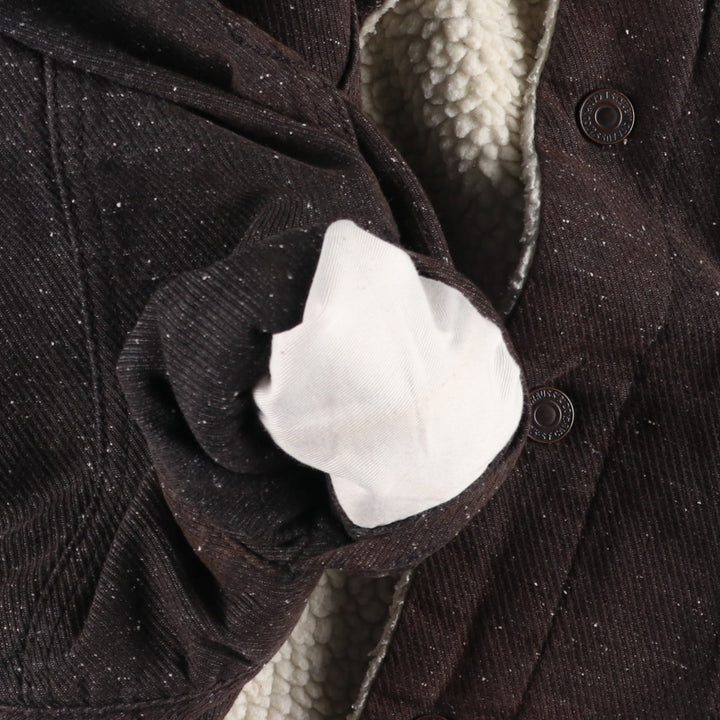 Levi's padded denim jacket, size M, men's cotton Charcoal Vintage Second Hand