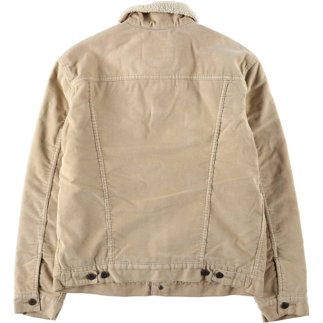 Levi's Trucker Jacket, Corduroy Boa Jacket, Men's Size Medium cotton Beige type Vintage Second Hand