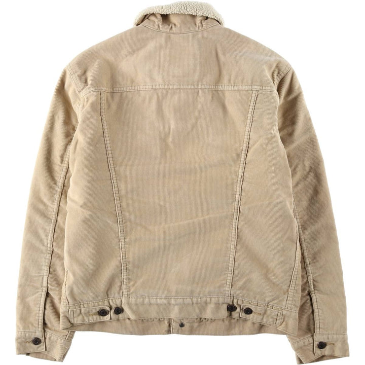 Levi's Trucker Jacket, Corduroy Boa Jacket, Men's Size Medium cotton Beige type Vintage Second Hand