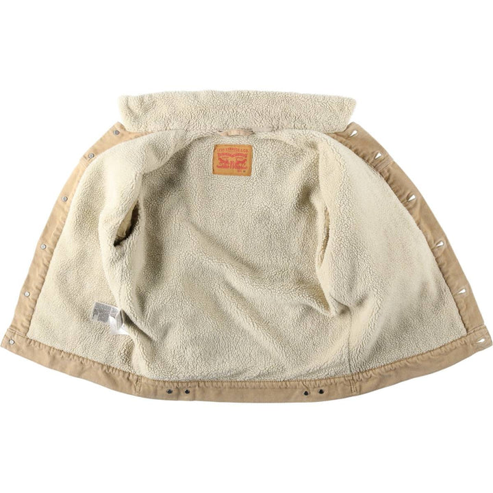 Levi's Trucker Jacket, Corduroy Boa Jacket, Men's Size Medium cotton Beige type Vintage Second Hand