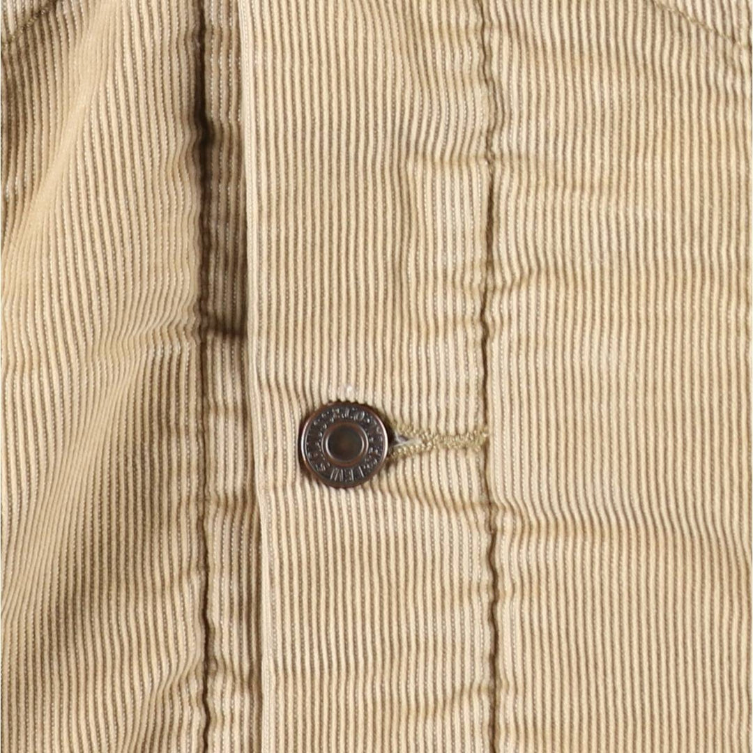 Levi's Trucker Jacket, Corduroy Boa Jacket, Men's Size Medium cotton Beige type Vintage Second Hand