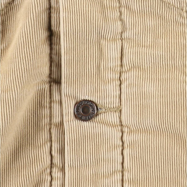 Levi's Trucker Jacket, Corduroy Boa Jacket, Men's Size Medium cotton Beige type Vintage Second Hand