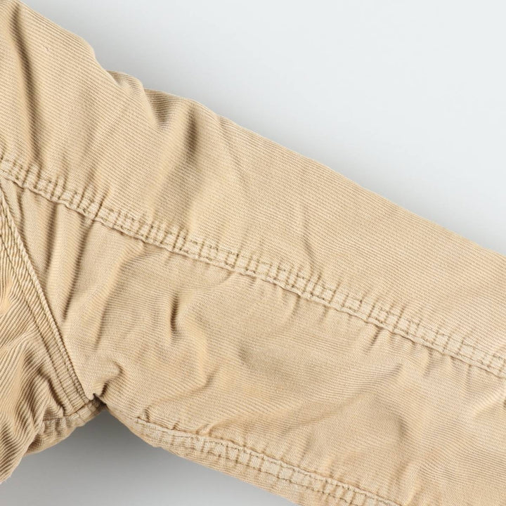Levi's Trucker Jacket, Padded, Corduroy Boa Jacket, Men's Size M (approx.) cotton Beige type Vintage Second Hand