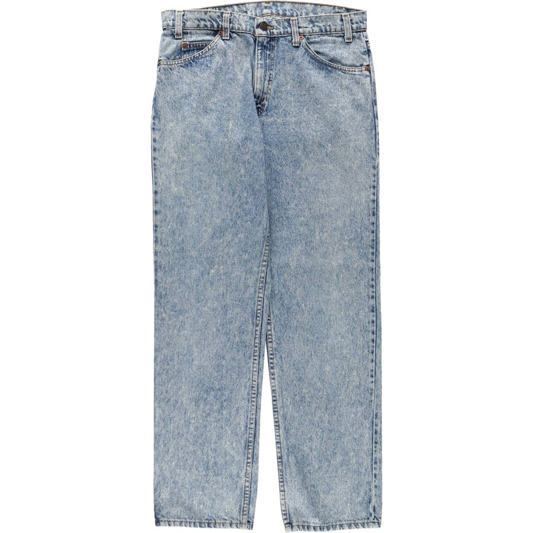1980'S Levi's 40506-0209 Orange Tab Bootcut Denim Pants, Made in USA, Men's Size W34 (approx.), Vintage cotton blue type Vintage Second Hand