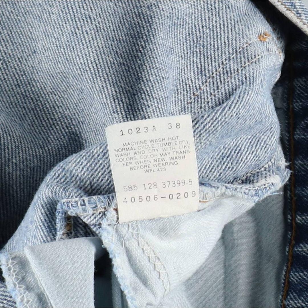 1980'S Levi's 40506-0209 Orange Tab Bootcut Denim Pants, Made in USA, Men's Size W34 (approx.), Vintage cotton blue type Vintage Second Hand