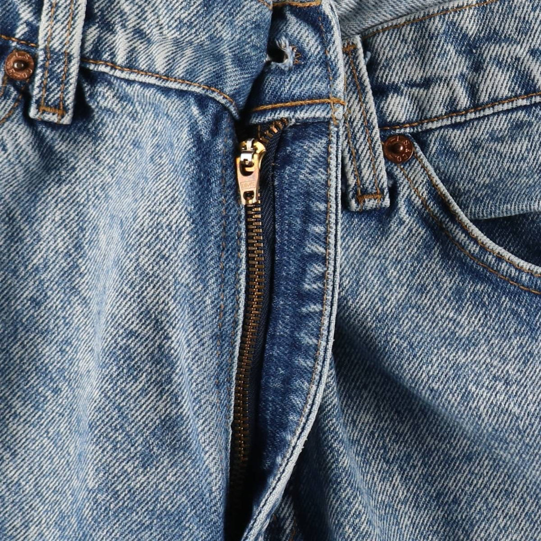 1980'S Levi's 40506-0209 Orange Tab Bootcut Denim Pants, Made in USA, Men's Size W34 (approx.), Vintage cotton blue type Vintage Second Hand