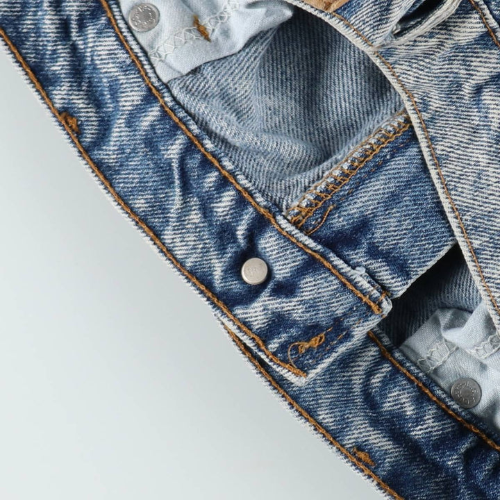 1980'S Levi's 40506-0209 Orange Tab Bootcut Denim Pants, Made in USA, Men's Size W34 (approx.), Vintage cotton blue type Vintage Second Hand