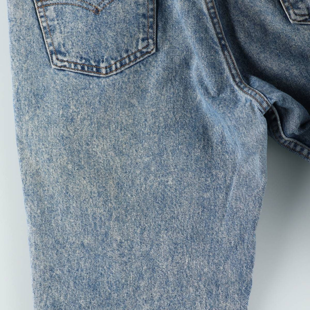 1980'S Levi's 40506-0209 Orange Tab Bootcut Denim Pants, Made in USA, Men's Size W34 (approx.), Vintage cotton blue type Vintage Second Hand