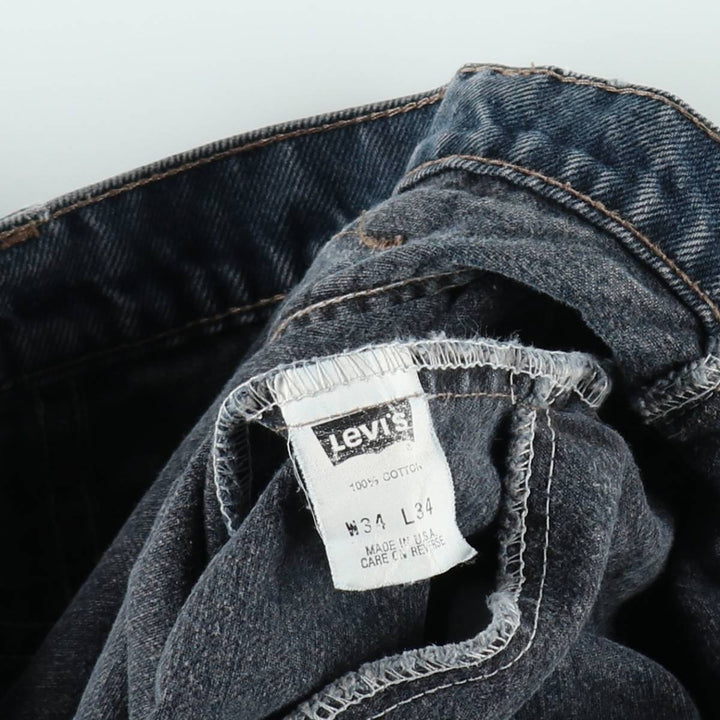 1990'S Levi's 545-4165 Straight Denim Pants, Made in USA, Men's Size W34 (approx.), Vintage cotton blue type Vintage Second Hand