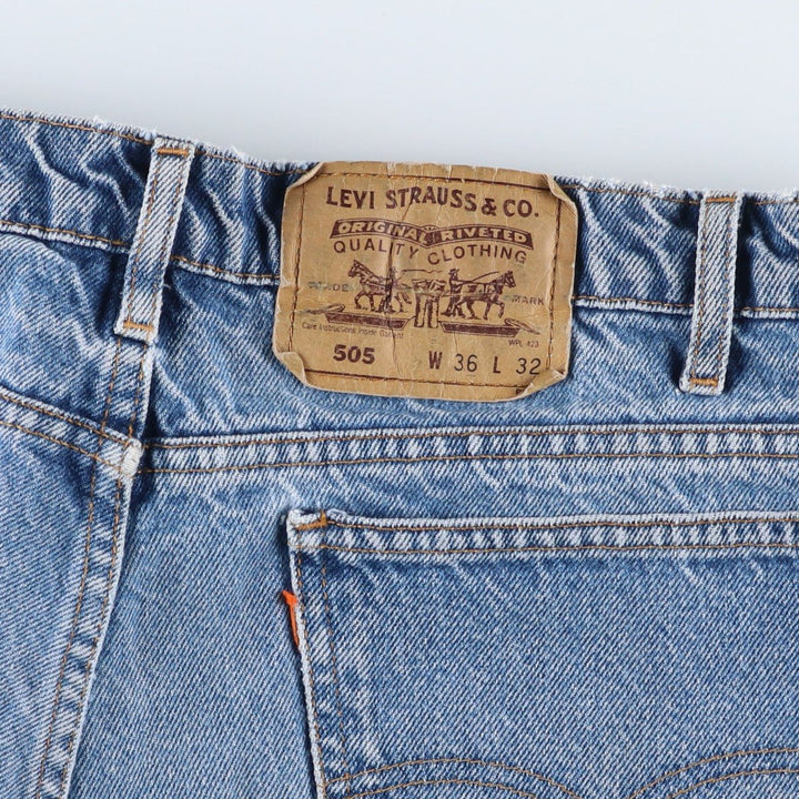 90'S Levi's 40505-0215 Regular Fit Straight Leg Orange Tab Tapered Denim Pants Men's W34 Vintage cotton blue type Vintage Second Hand