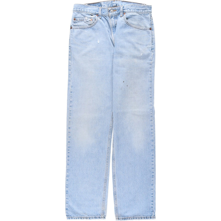 90'S Levi's 00505-4834 Regular Fit Straight Leg Tapered Denim Pants, Men's Size W32 (approx.), Vintage cotton blue type Vintage Second Hand
